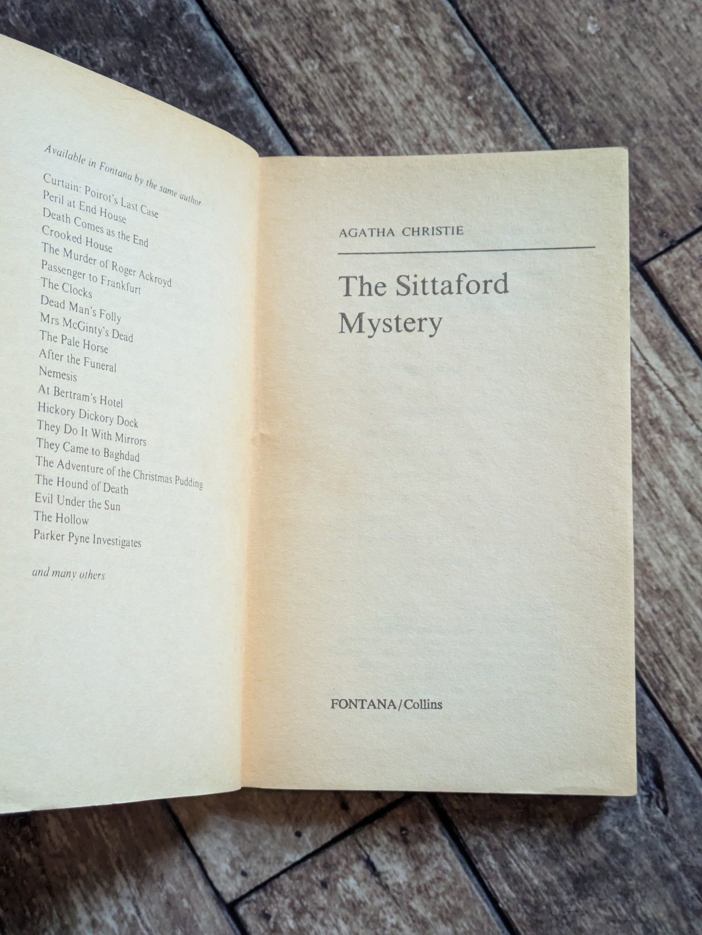 Sittaford Mystery, The (Vintage Paperback) by Agatha Christie