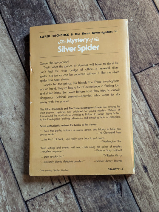Mystery of the Silver Spider (Classic Three Investigators #8) by Robert Arthur - Vintage Paperback