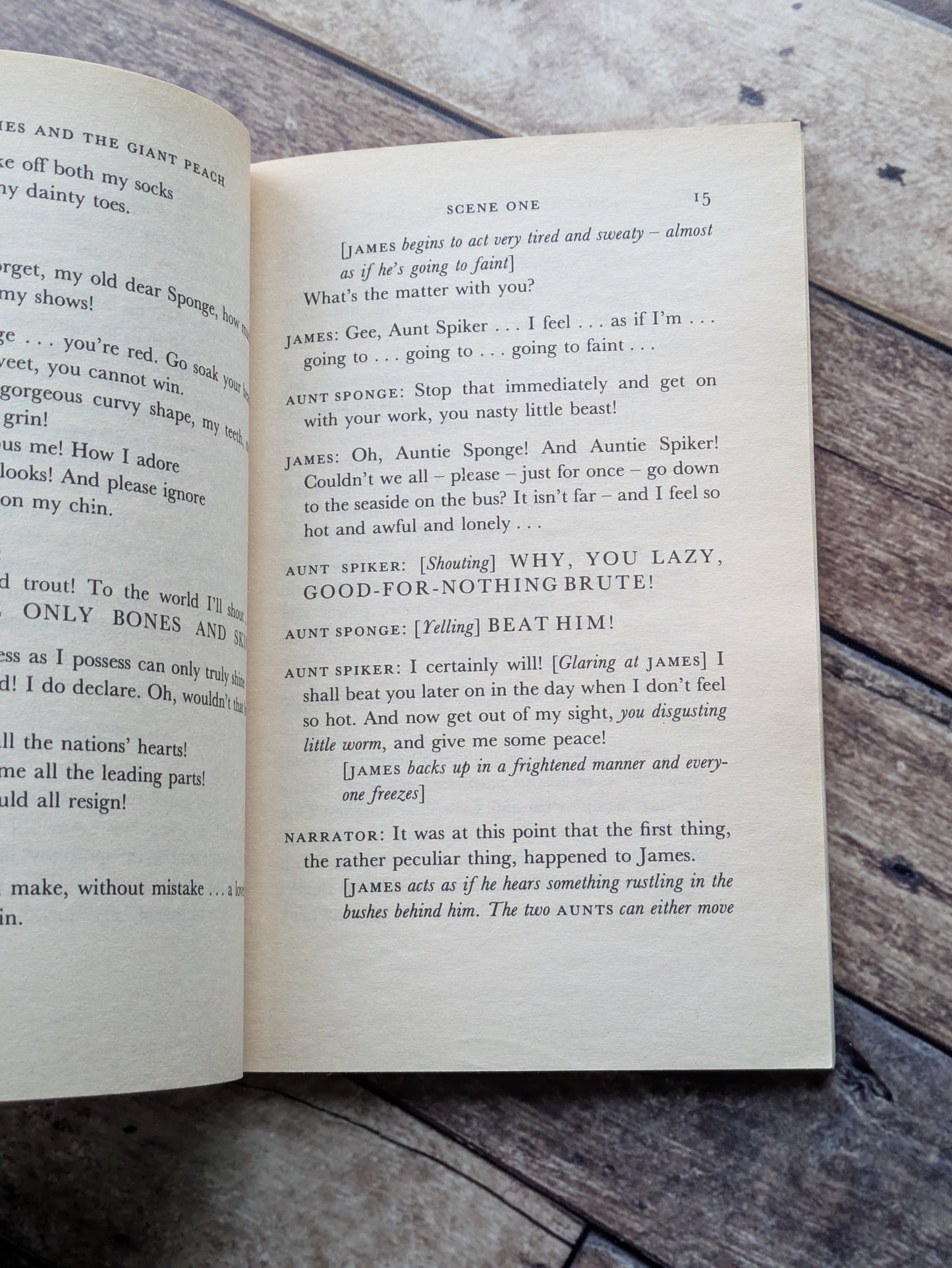 James and the Giant Peach: a Play (Vintage Paperback Script) by Richard R. George, Roald Dahl