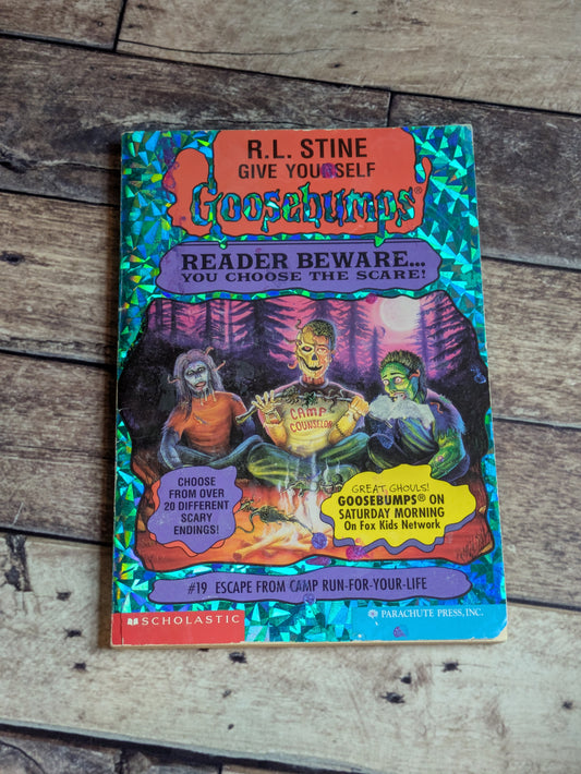Escape from Camp Run-For-Your Life (Give Yourself Goosebumps #19) by R.L. Stine - Vintage Paperback