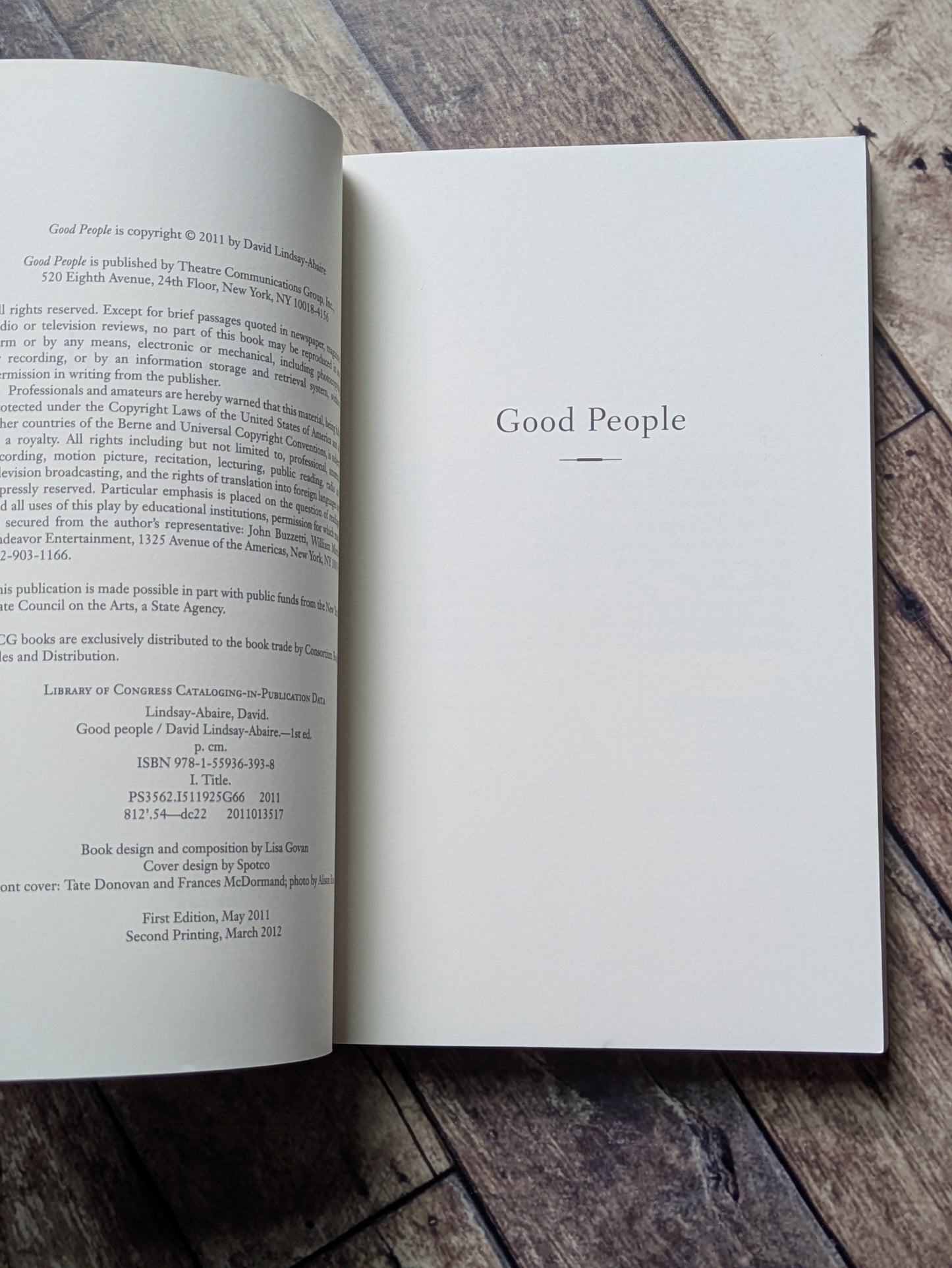 Good People (Theatrical Play) by David Lindsay-Abaire - Paperback