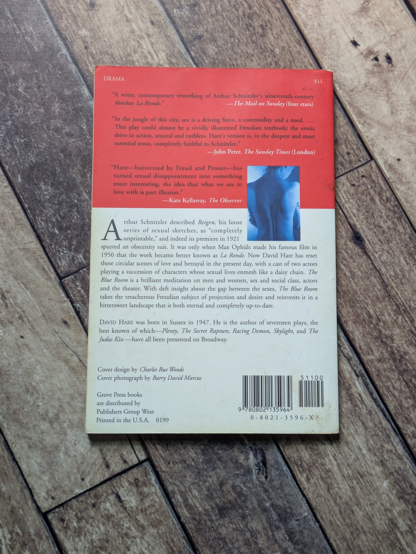 Blue Room, The (Theatrical Play Script) by David Hare - Vintage Paperback