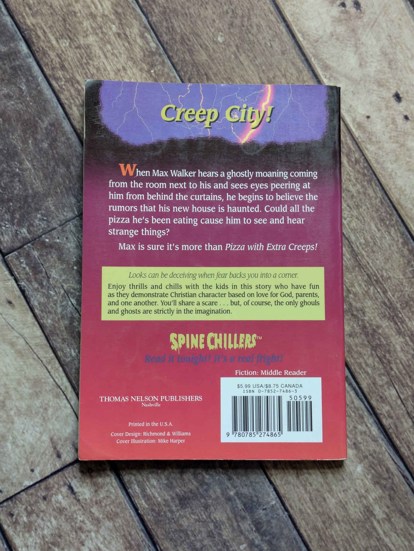 Pizza With Extra Creeps (Spinechillers Mysteries #4) by Fred E. Katz - Vintage Paperback