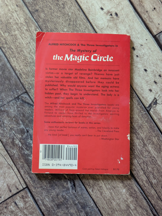 Mystery of the Magic Circle, (Hitchcock and The Three Investigators #27) by M.V. Carey - Vintage Paperback
