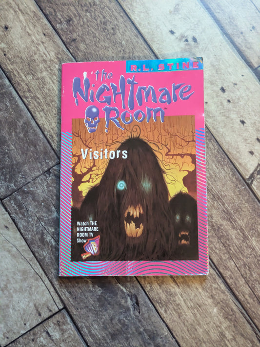 Visitors (The Nightmare Room #12) by R.L. Stine - Rare Vintage Paperback