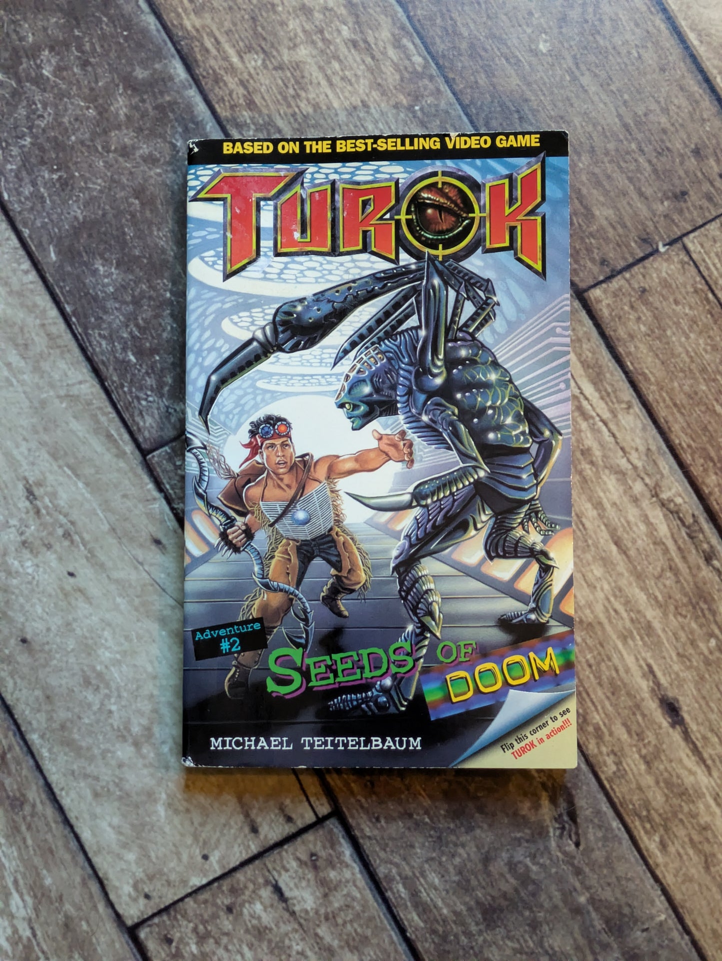 Seeds of Doom (Turok Adventure #2) by Michael Teitelbaum - Rare Vintage Paperback
