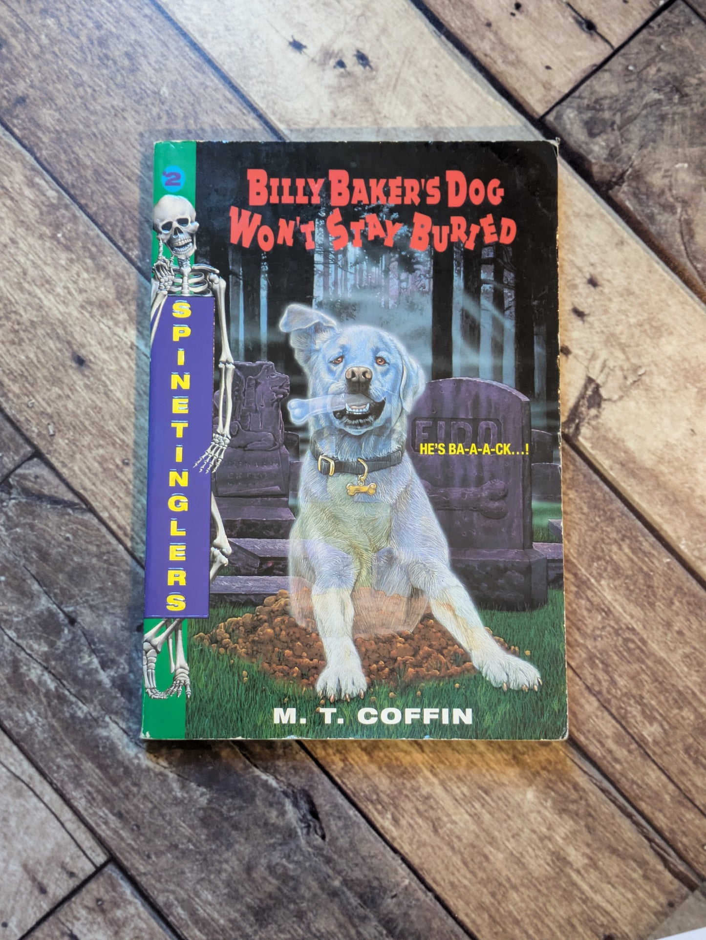 Billy Baker's Dog Won't Stay Buried (Spinetinglers #2) by M.T. Coffin - Vintage Paperback