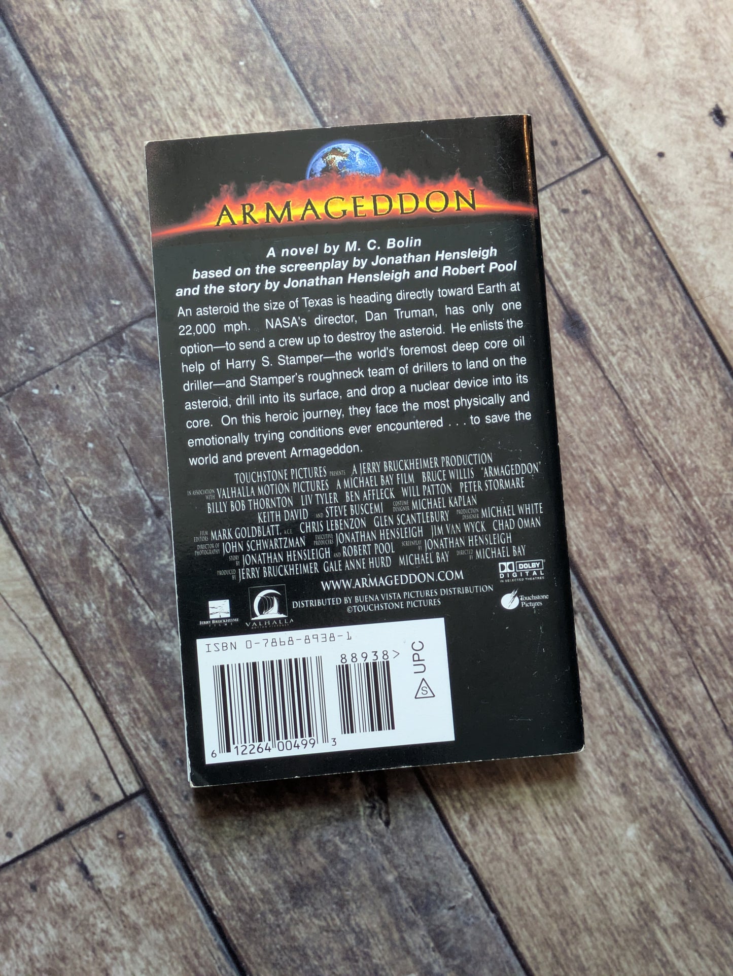 Armageddon (Tie-In Novelization) by M.C. Bolin, Cathy East Dubowski - Vintage Paperback