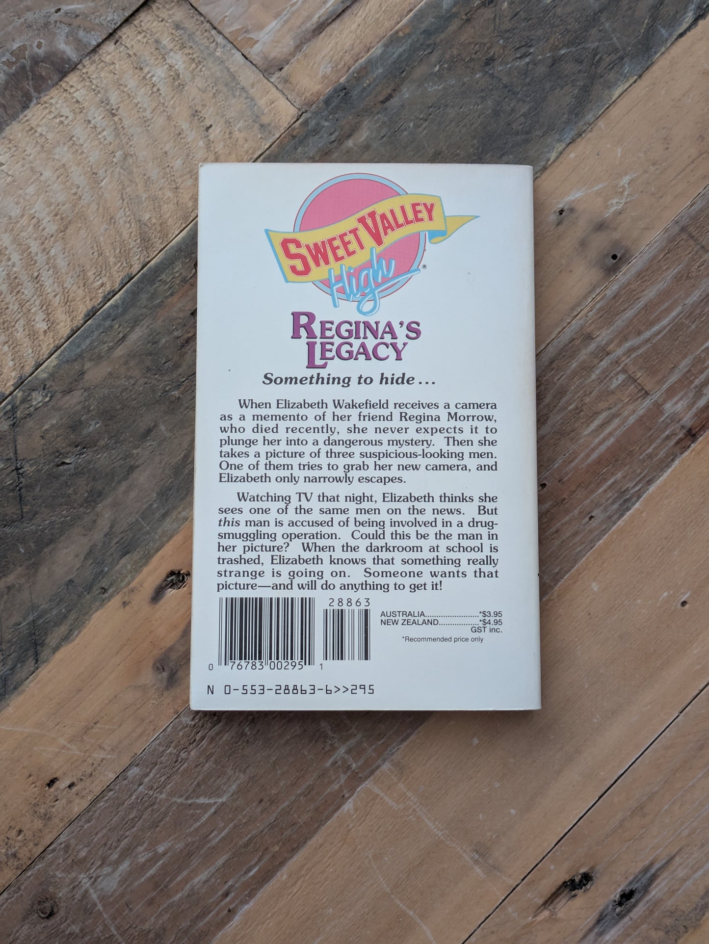 Regina's Legacy (Sweet Valley High #73) by Francine Pascal (Creator), Kate William - Vintage Paperback