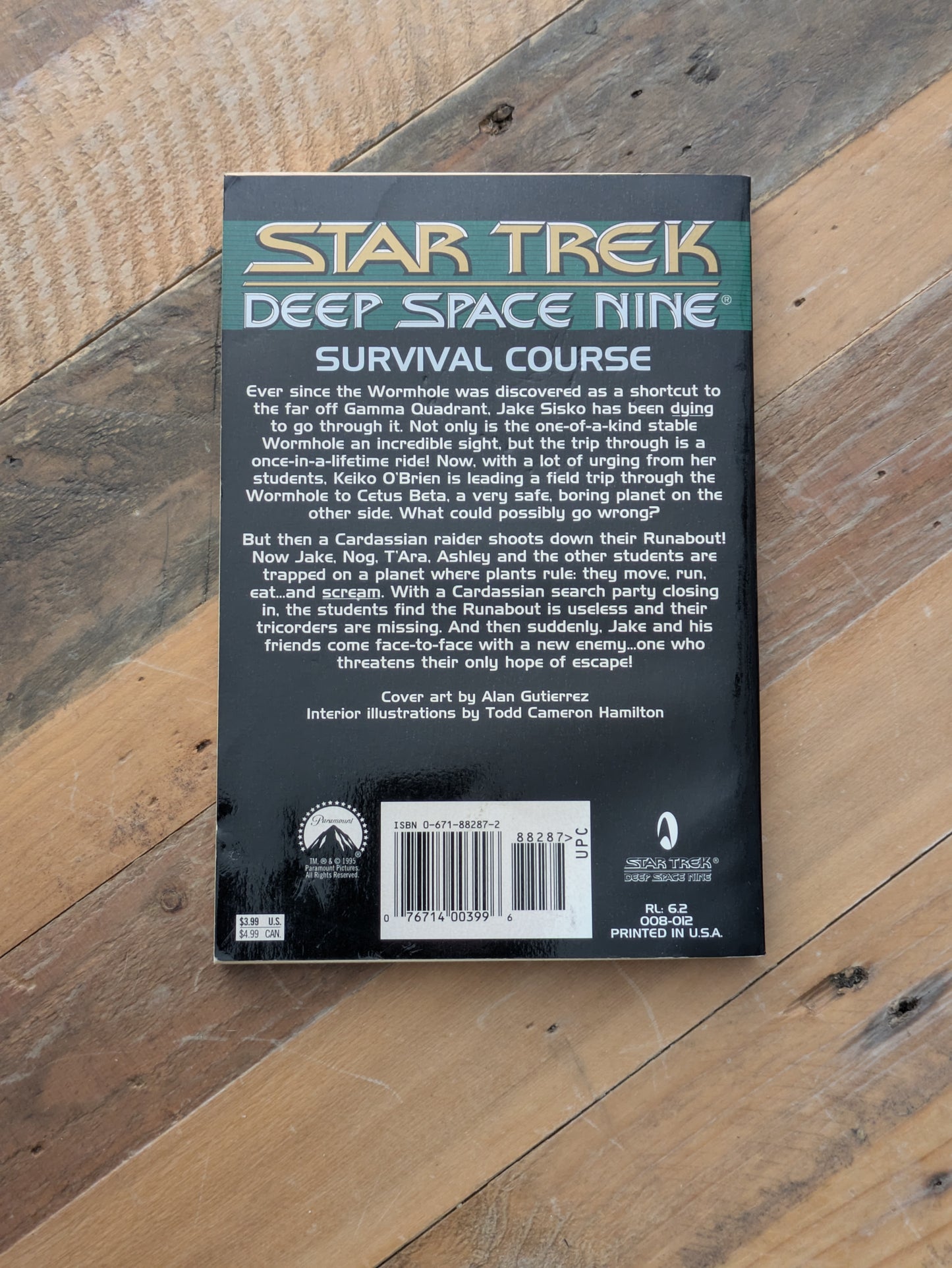 Field Trip (Star Trek: Deep Space Nine #6) by John Peel - Vintage Paperback