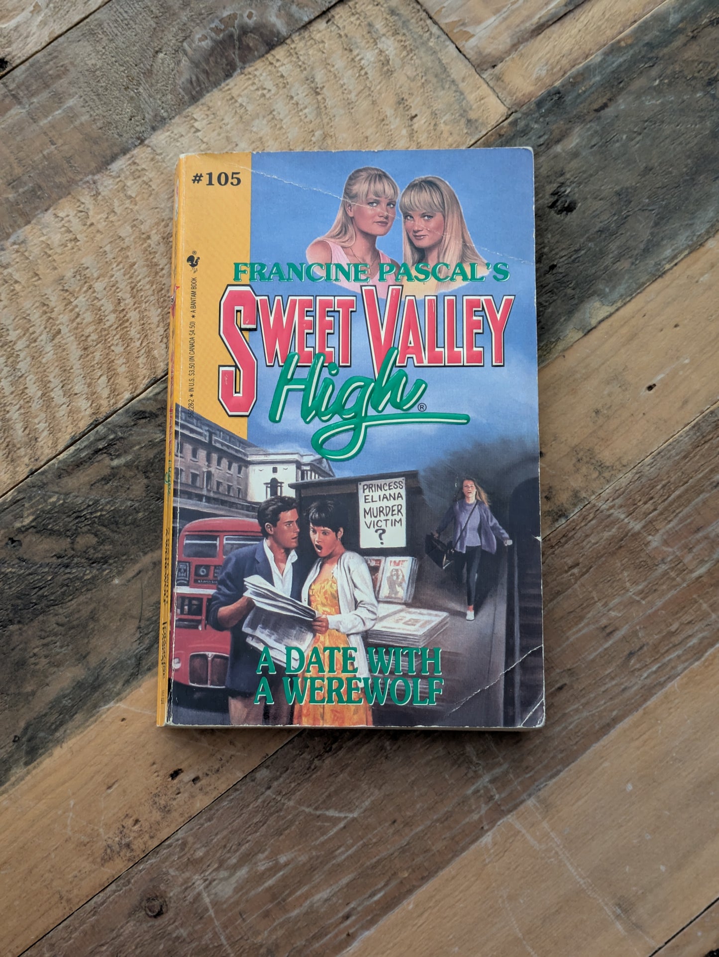 Date with a Werewolf, A (Sweet Valley High #105) by Francine Pascal, Kate William - Vintage Paperback