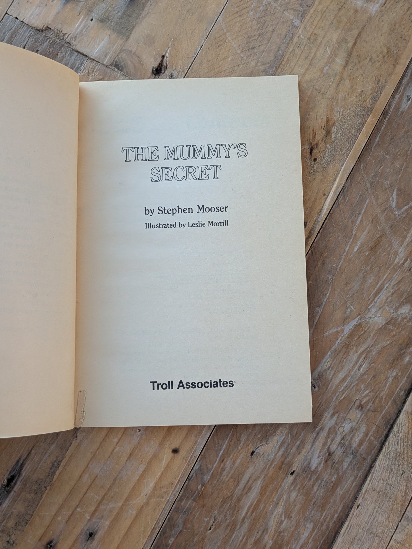 Mummy's Secret, The (Treasure Hounds) by Stephen Mooser, Leslie H. Morrill (Illustrator) - Vintage Paperback