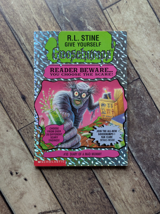 Diary of a Mad Mummy (Give Yourself Goosebumps #10) by R.L. Stine - Vintage Paperback