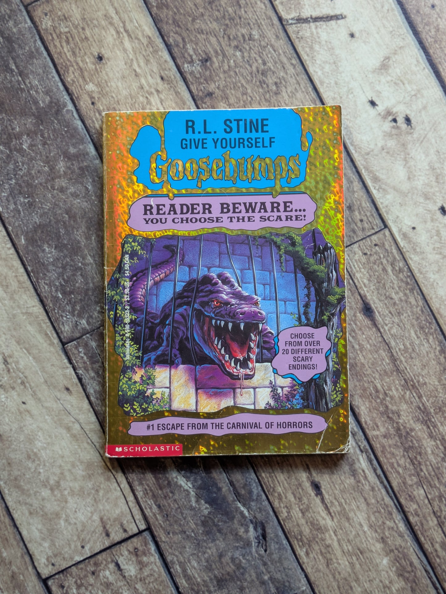 Escape From the Carnival of Horrors (Give Yourself Goosebumps #1) R.L. Stine - Vintage Paperback