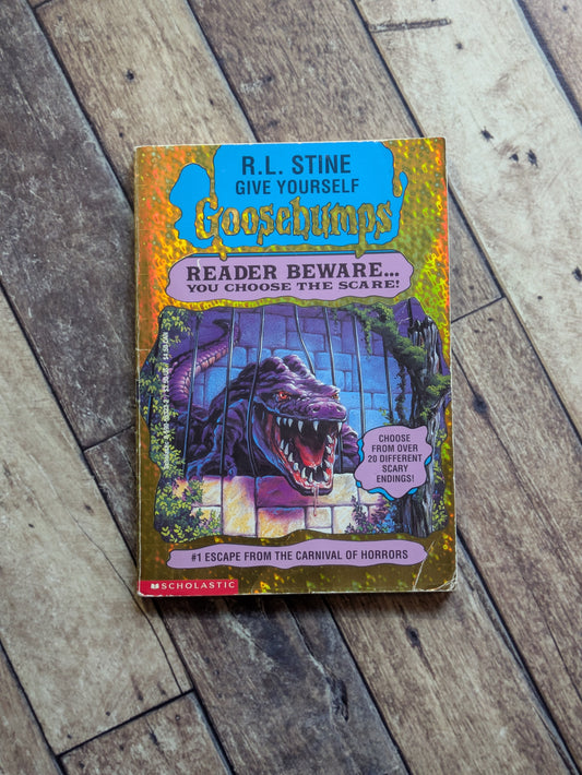 Escape From the Carnival of Horrors (Give Yourself Goosebumps #1) R.L. Stine - Vintage Paperback