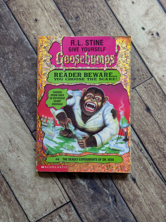 Deadly Experiments of Dr. Eeek, The (Give Yourself Goosebumps #4) by R.L. Stine - Vintage Paperback