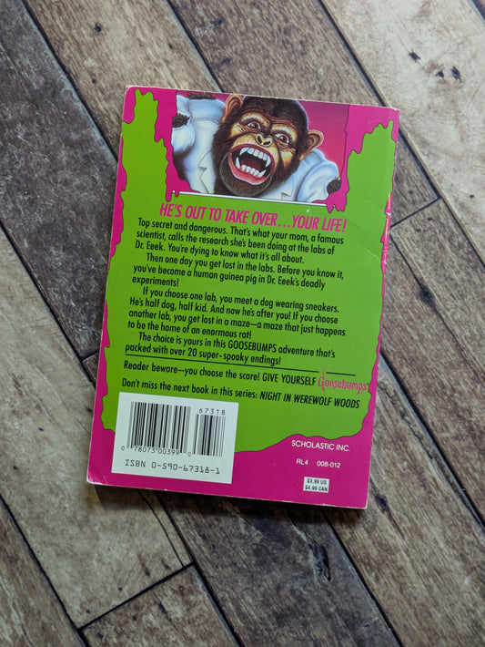 Deadly Experiments of Dr. Eeek, The (Give Yourself Goosebumps #4) by R.L. Stine - Vintage Paperback