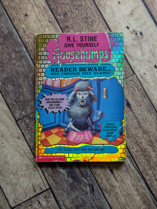 Please Don't Feed the Vampire! (Give Yourself Goosebumps #15) R.L. Stine - Vintage Paperback