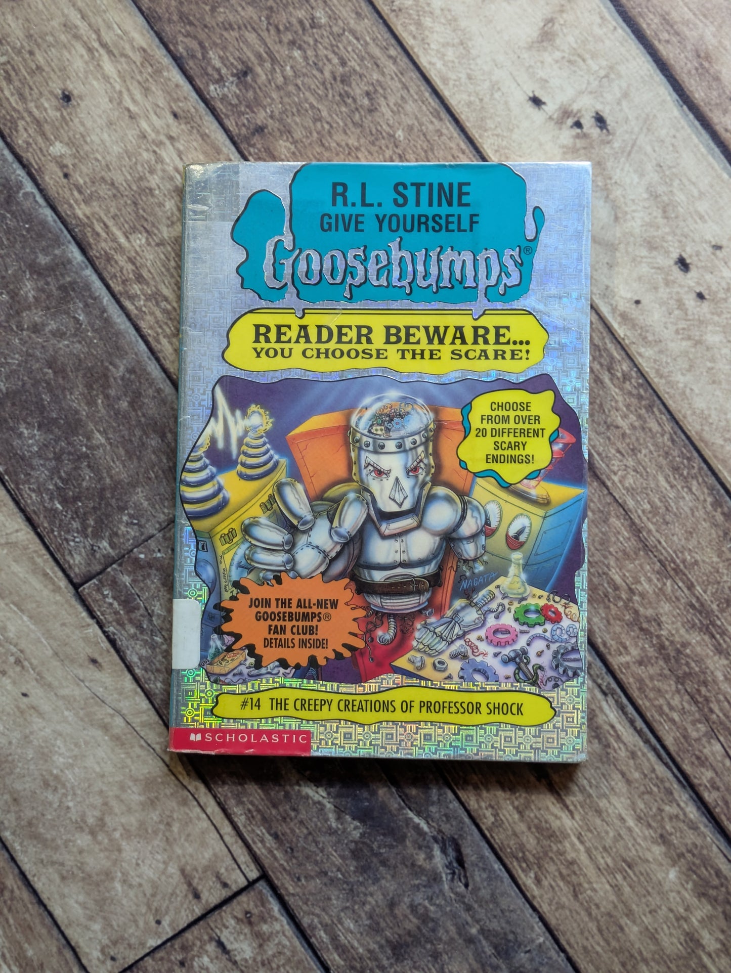 Creepy Creations of Professor Shock, The (Give Yourself Goosebumps #14) R.L. Stine - Vintage Paperback