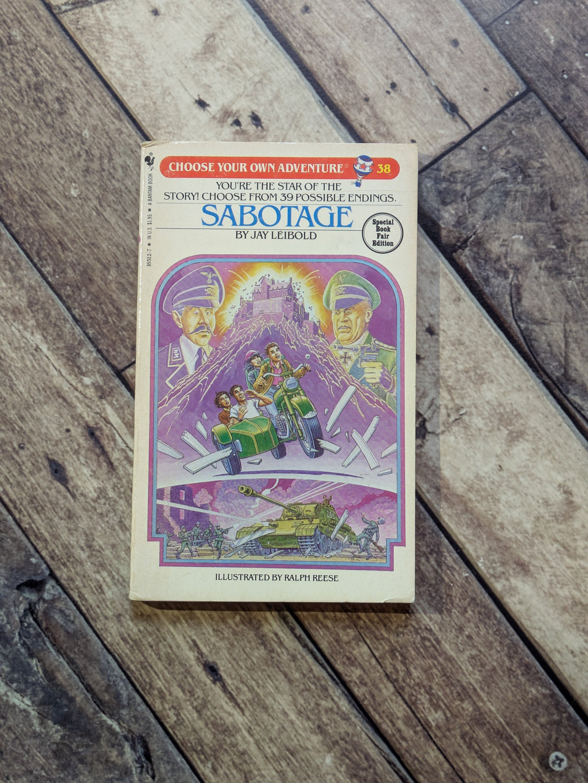 Sabotage (Choose Your Own Adventure #38) by Jay Leibold - Vintage Paperback