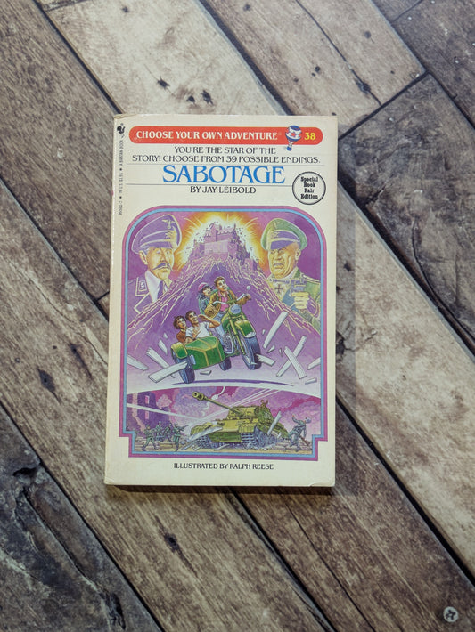 Sabotage (Choose Your Own Adventure #38) by Jay Leibold - Vintage Paperback
