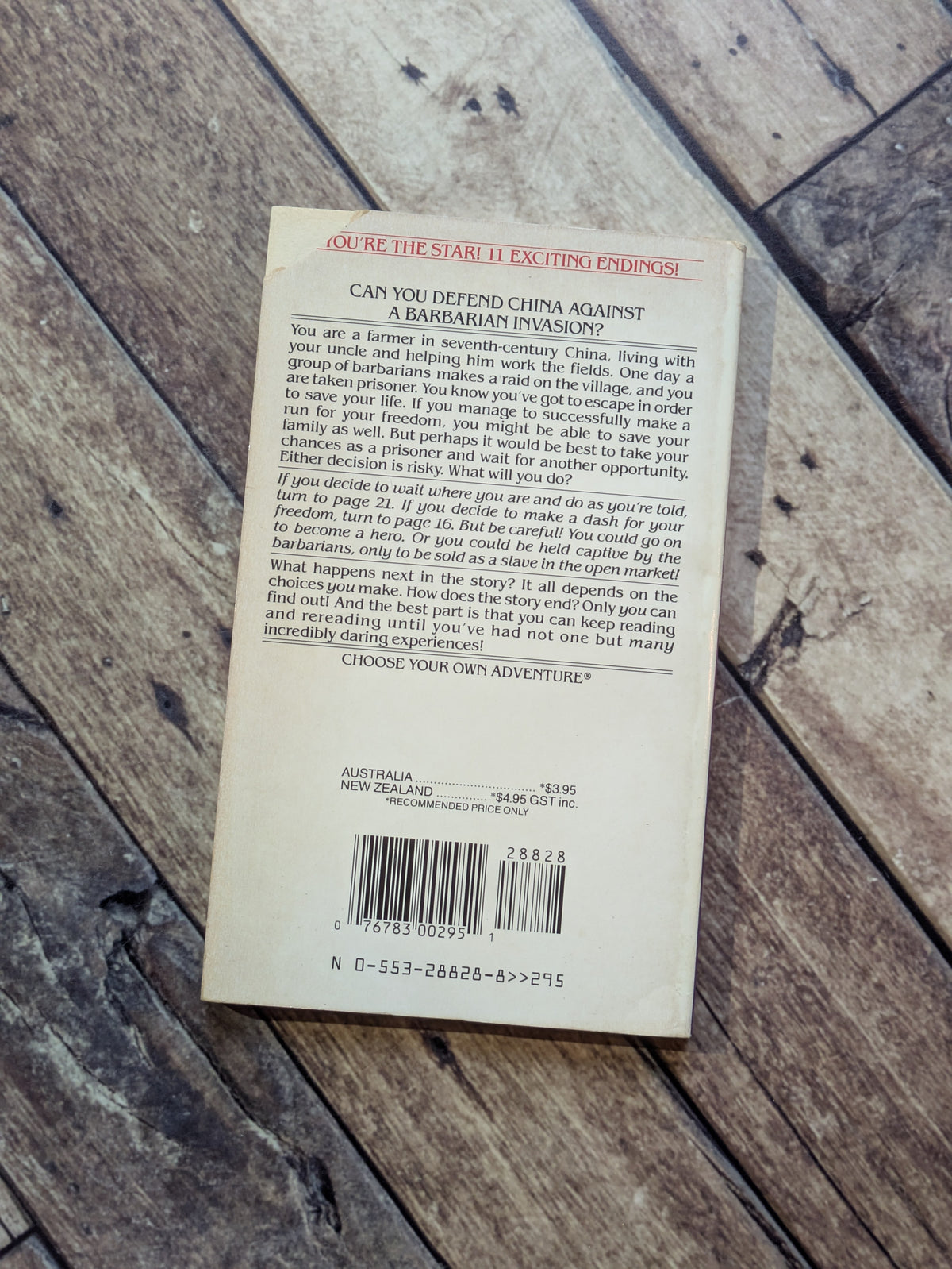 Chinese Dragons (Choose Your Own Adventure #13) by R.A. Montgomery, Yee Chea Lin (Illustrator) - Vintage Paperback