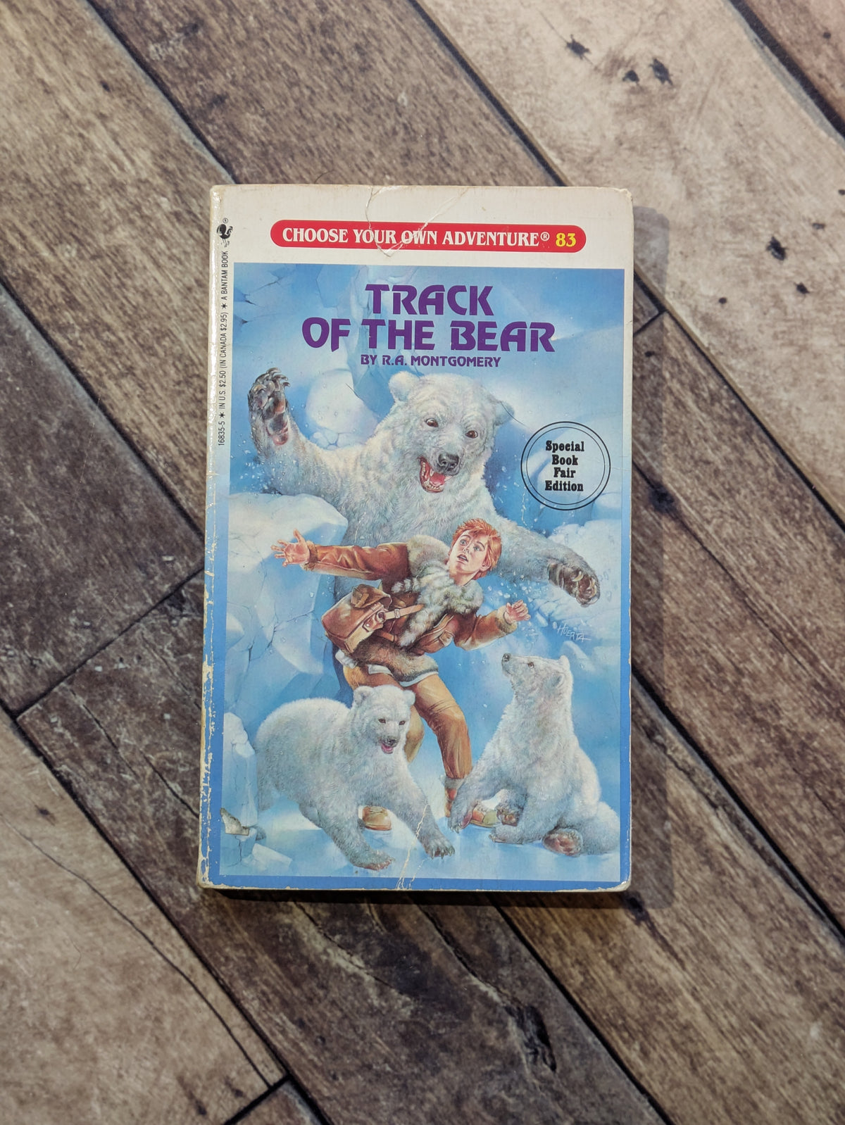 Track of the Bear (Choose Your Own Adventure #83) by R.A. Montgomery - Vintage Paperback