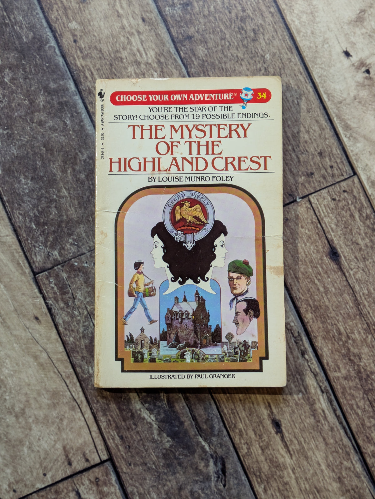 Mystery of the Highland Crest, The (Choose Your Own Adventure #34) by Louise Munro Foley - Vintage Paperback