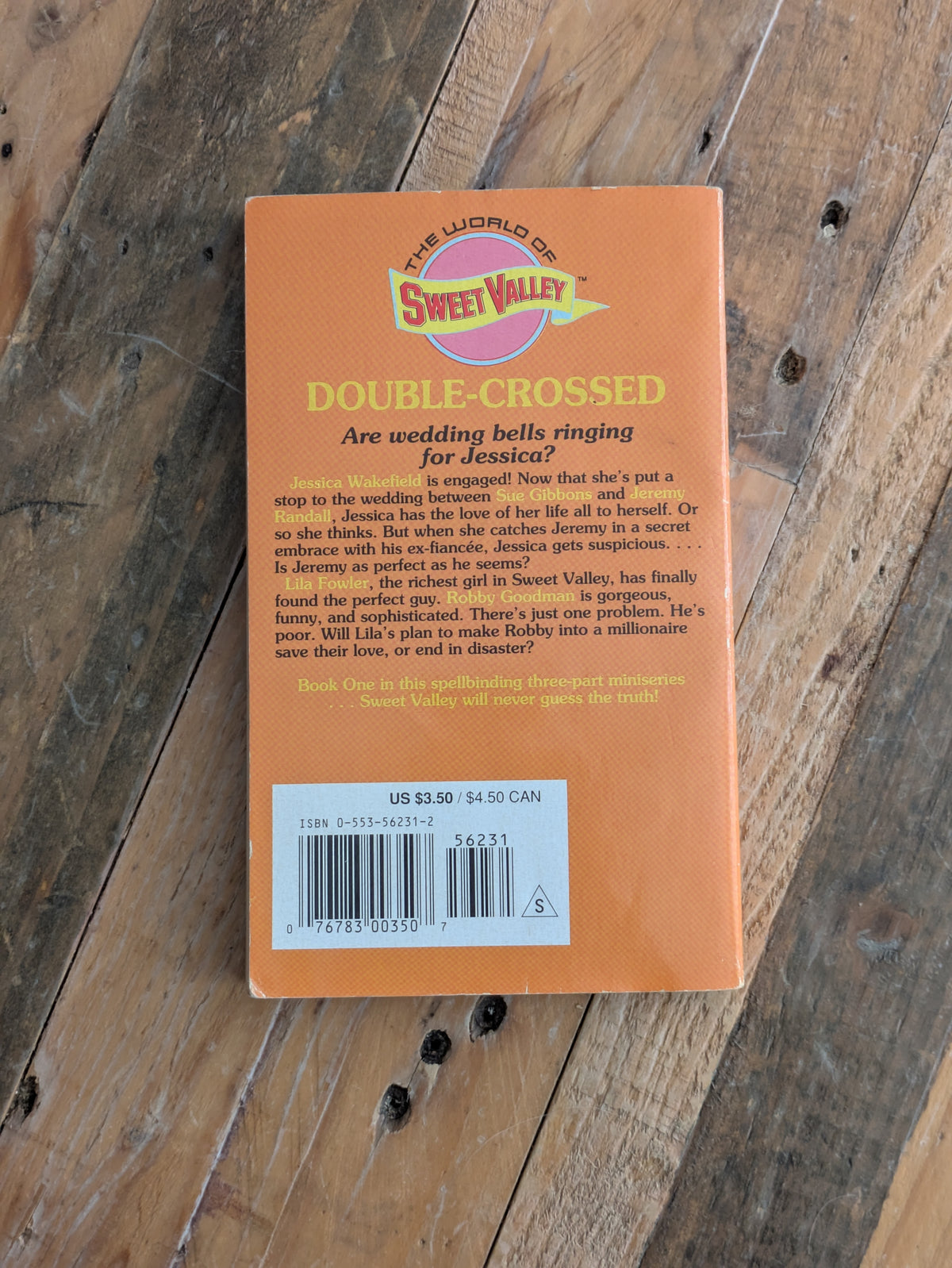 Double-Crossed (Sweet Valley High #109) by Francine Pascal - Vintage Paperback