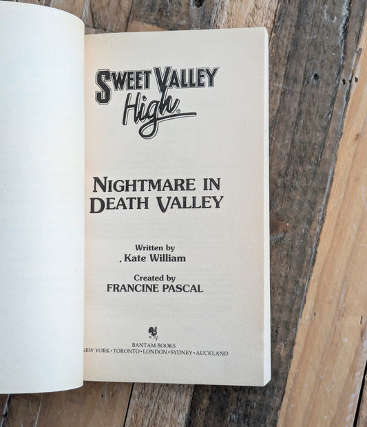 Nightmare in Death Valley (Sweet Valley High #116) by Francine Pascal - Vintage Paperback