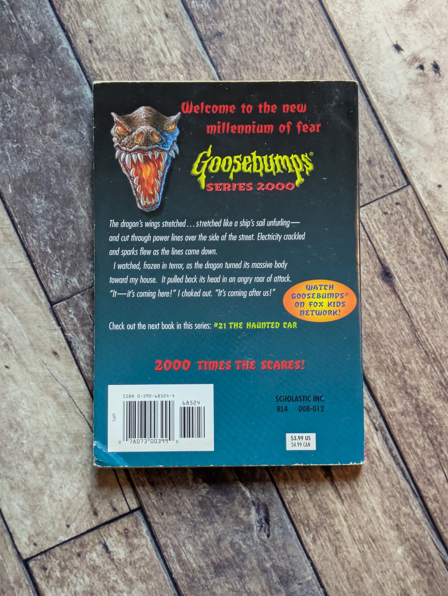 Be Afraid - Be Very Afraid! (Goosebumps 2000 #20) by R.L. Stine - Vintage Paperback