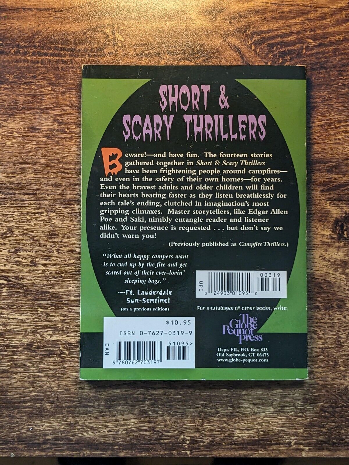 Short & Scary Thrillers (First Edition, 1998) by Rebecca Rizzo