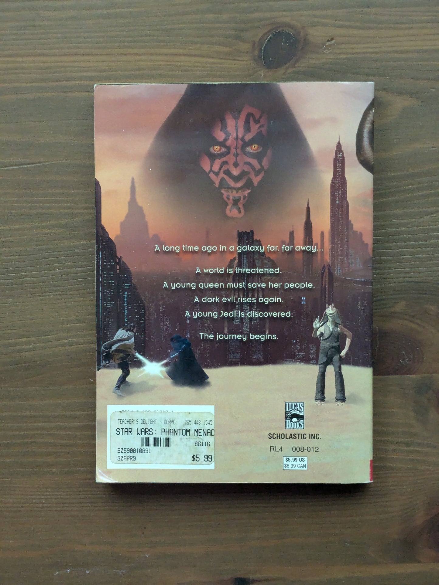 Phantom Menace, The (Star Wars: Episode I Junior Novelizationo) by Patricia C. Wrede - Vintage Paperback