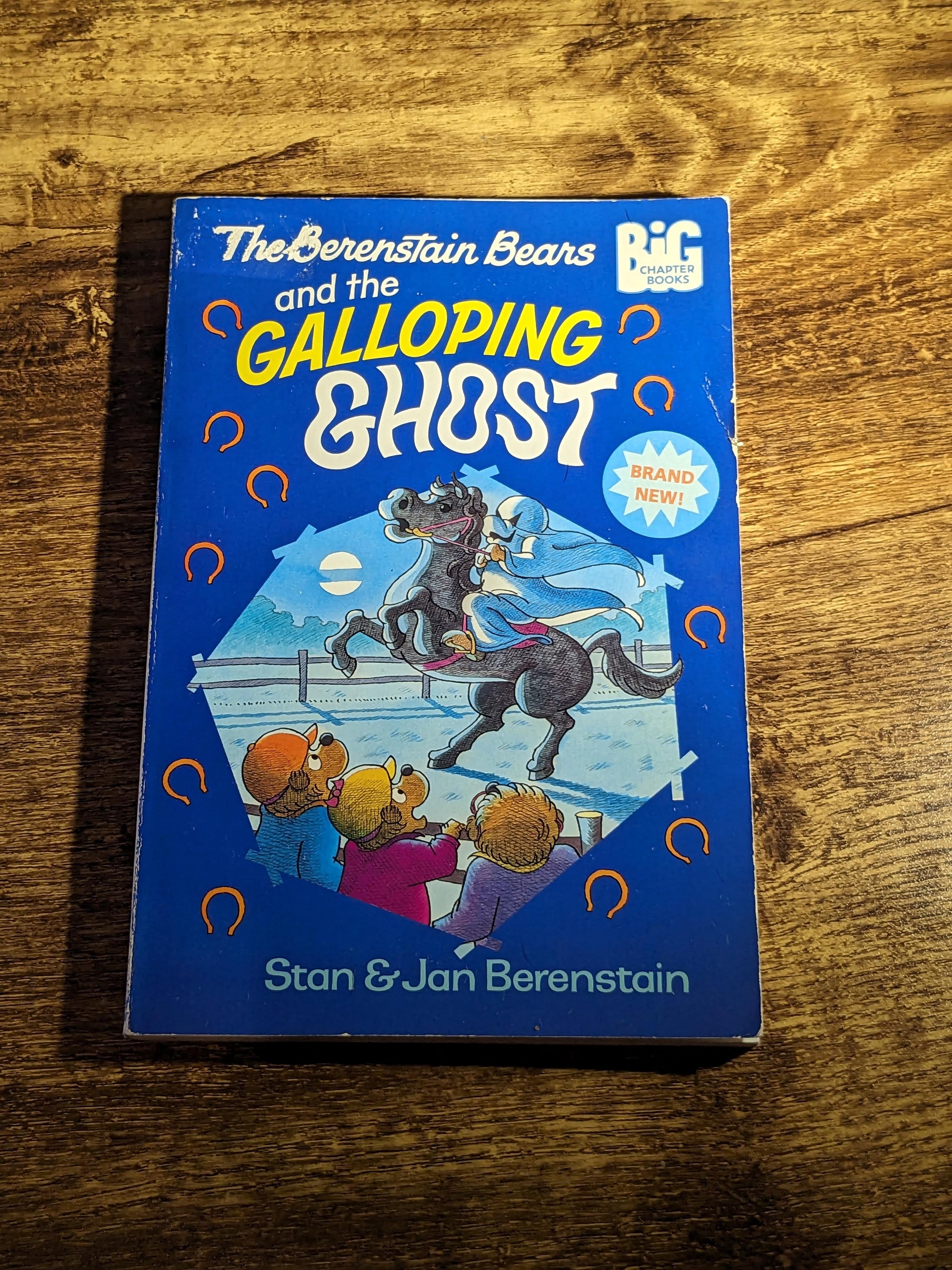 BERENSTAIN Bears & the GALLOPING GHOST - Vintage Hardcover Halloween Book by Stan and Jan Berenstain, Spooky Picture Boo Gift Retro Artwork - Asylum Books