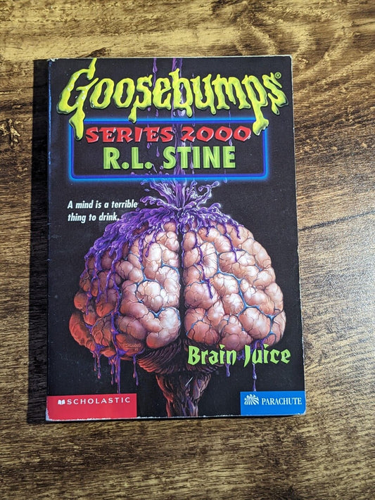 Brain Juice (Goosebumps Series 2000 #12) Vintage RL Stine Paperback - Asylum Books