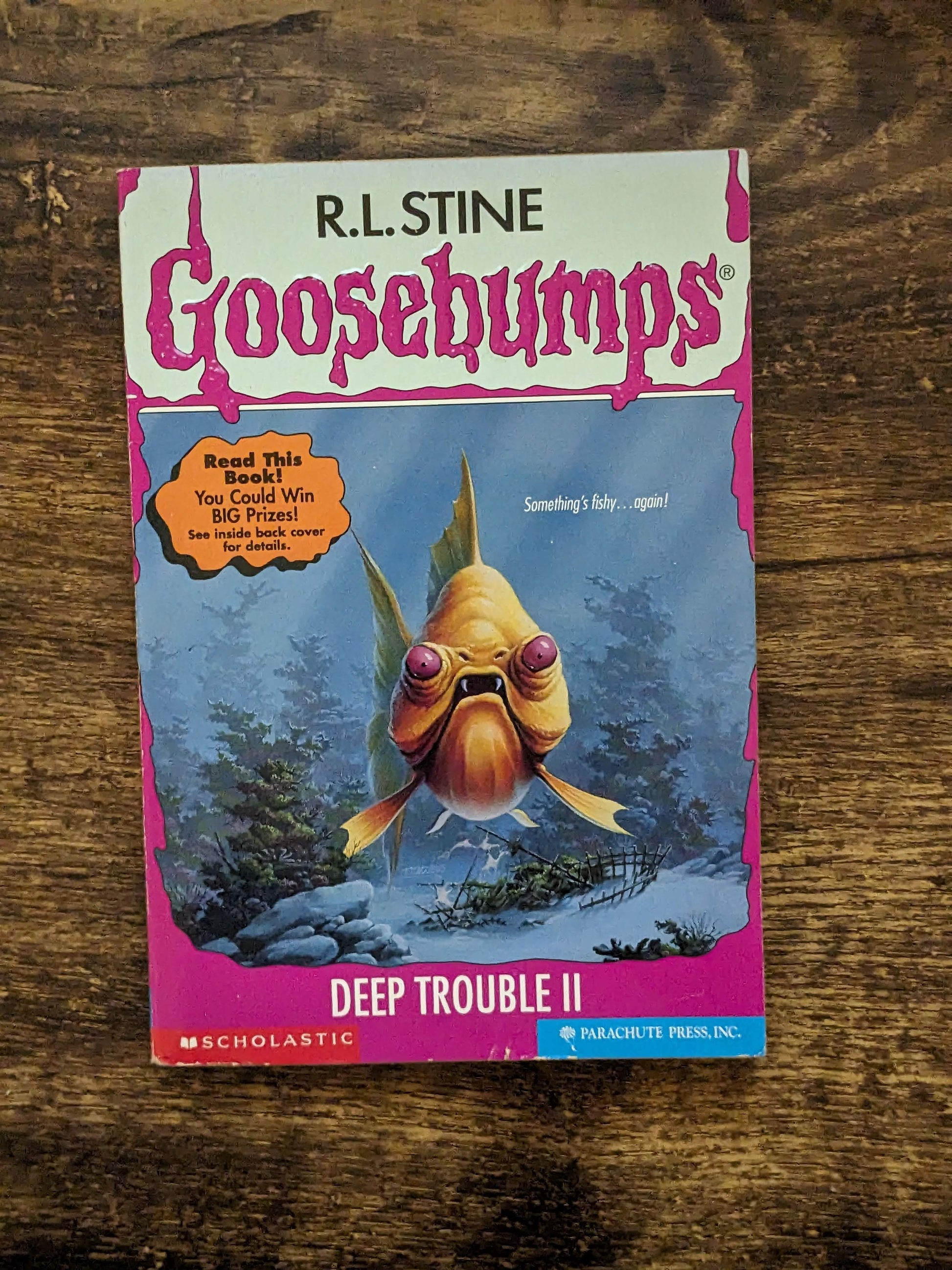 Deep Trouble II (Goosebumps #58) RARE Bookmark/Cards Included - R.L. Stine - Asylum Books