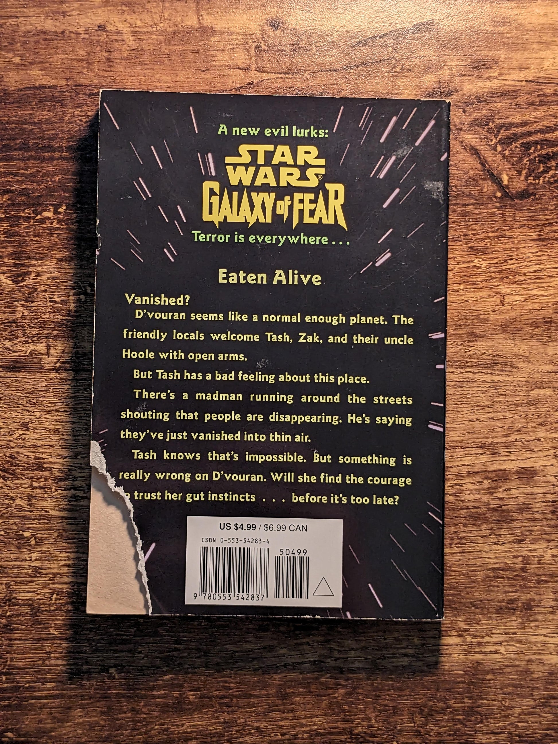 Eaten Alive (Star Wars Galaxy of Fear) by John Whitman - Asylum Books