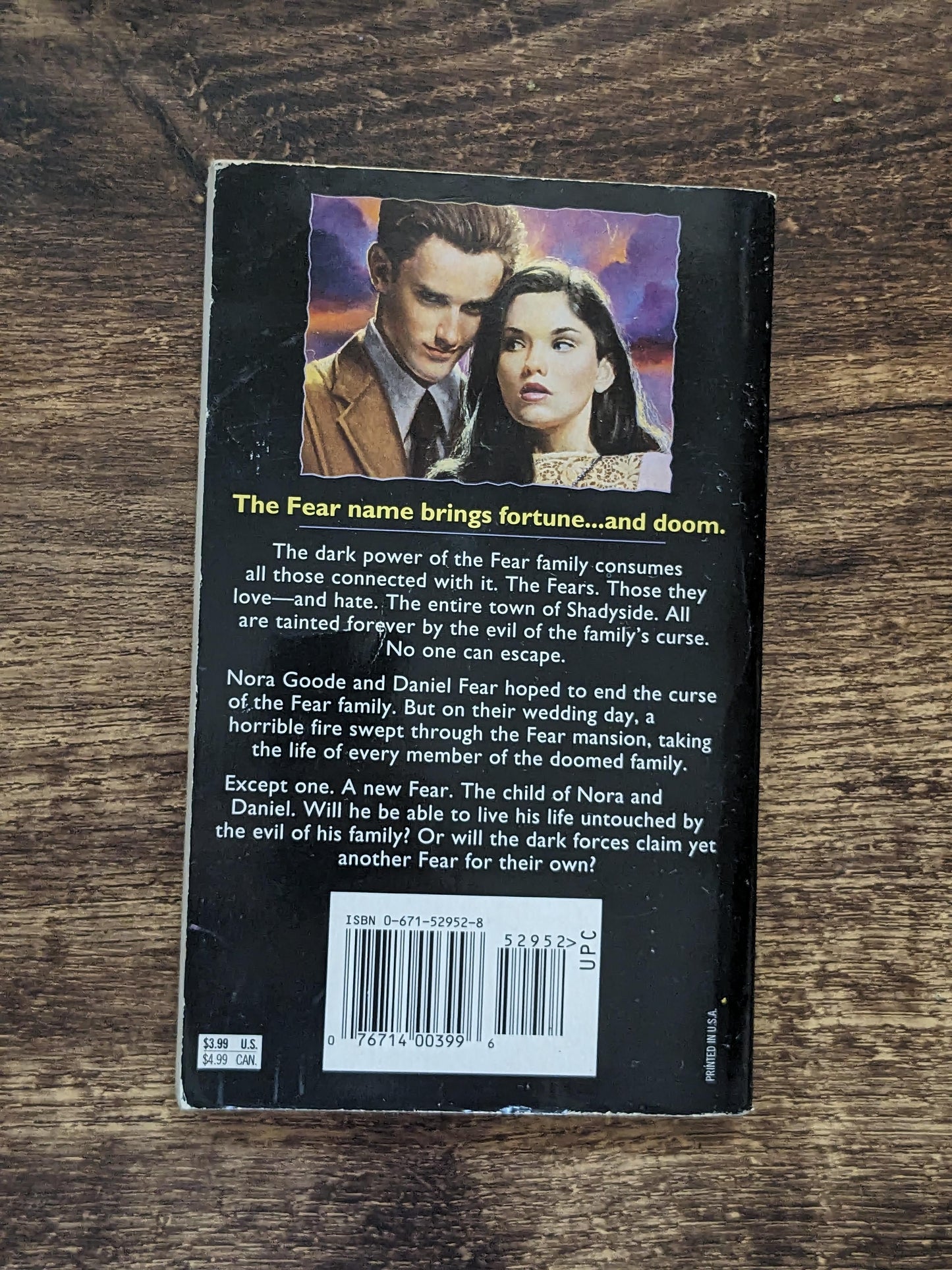 FEAR STREET SAGAS A New Fear by R. L. Stine, 1996 Y A Horror Vintage Retro Throwback Horror Paperback, Author of Goosebumps, Teen Fiction - Asylum Books