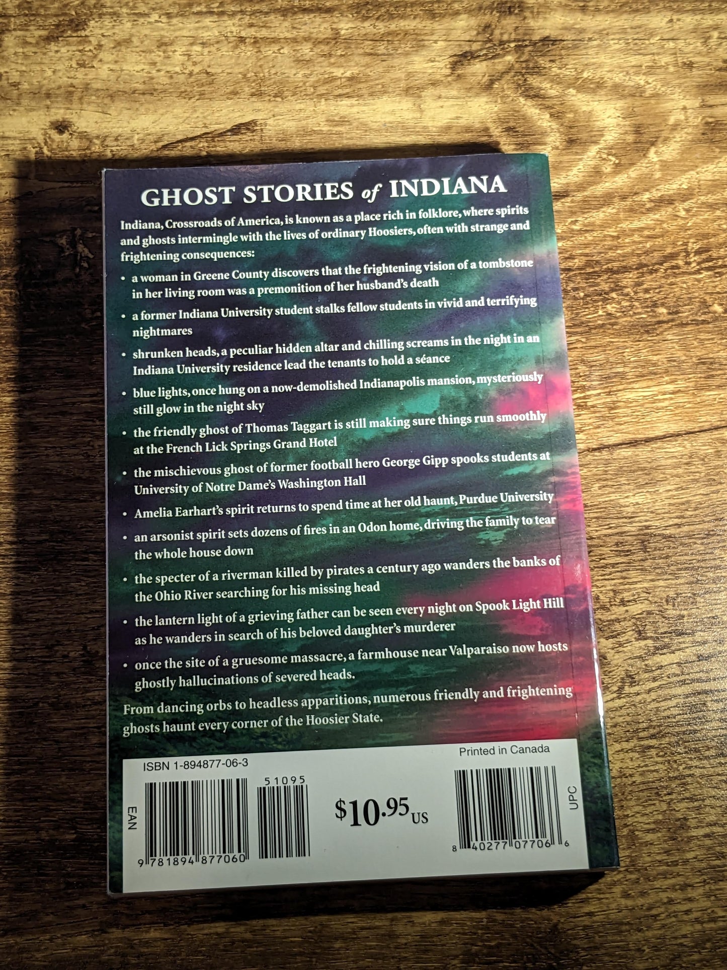 Ghost Stories of Indiana Vintage Paperback Anthology by Christensen, Jo-Anne - Asylum Books