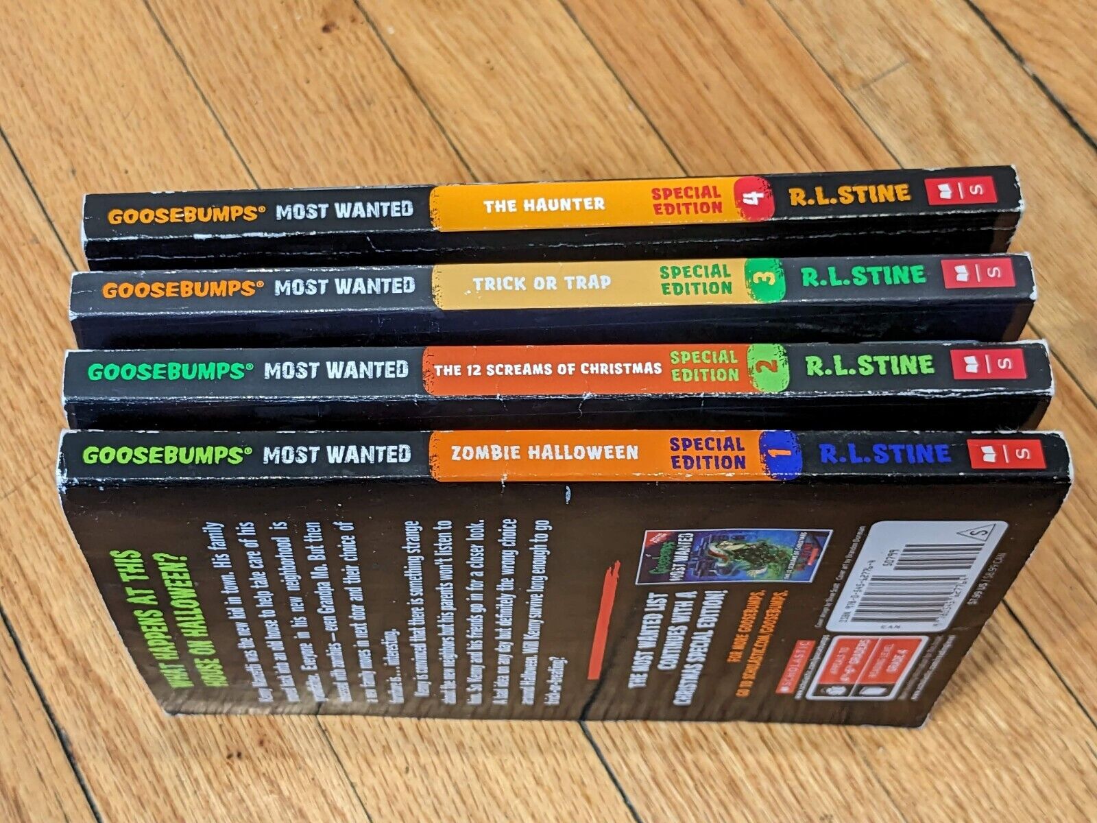 GOOSEBUMPS MOST WANTED 4 Pack - RL Stine Set SPECIAL Editions Books 1-4 - Asylum Books