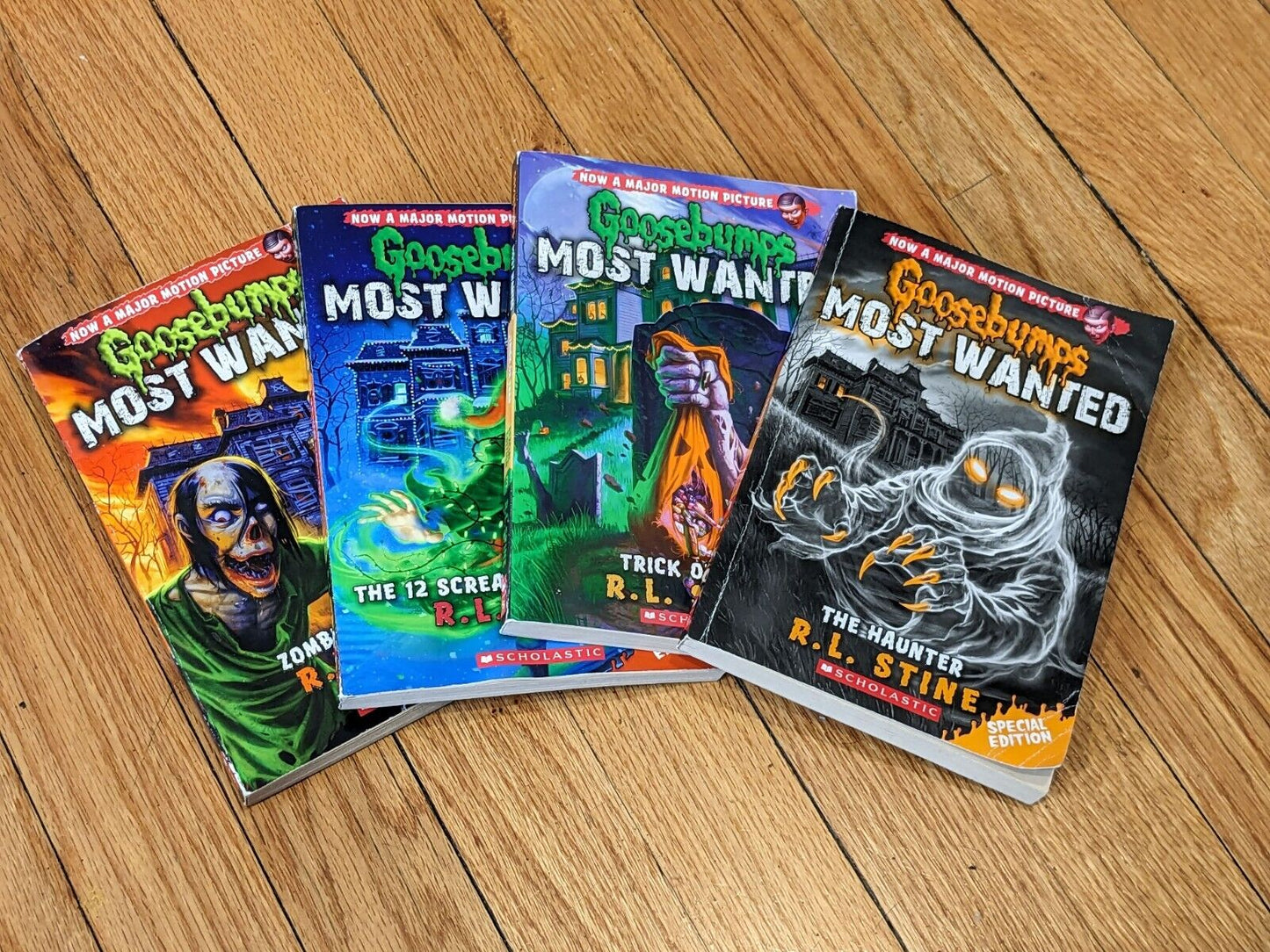 GOOSEBUMPS MOST WANTED 4 Pack - RL Stine Set SPECIAL Editions Books 1-4 - Asylum Books