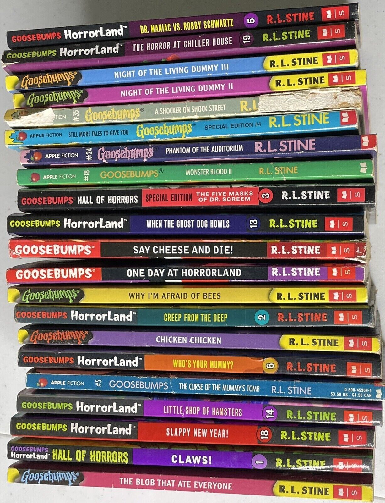 GOOSEBUMPS Surprise 5 Pack Lot - R. L. Stine Books, Great Gift - Asylum Books