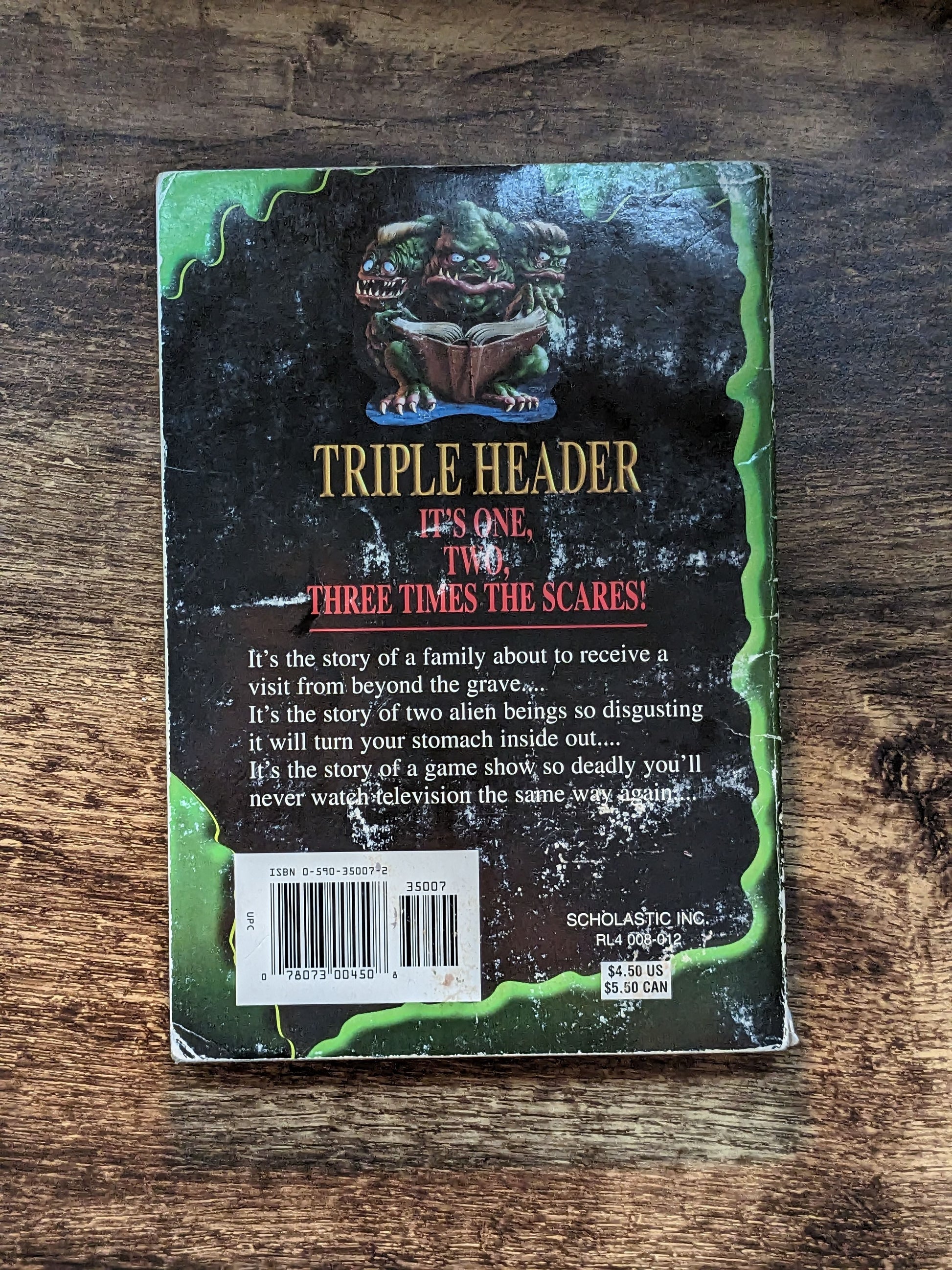 Goosebumps Triple Header (Book 1) Three Shocking Tales of Terror by R.L. Stine - Asylum Books
