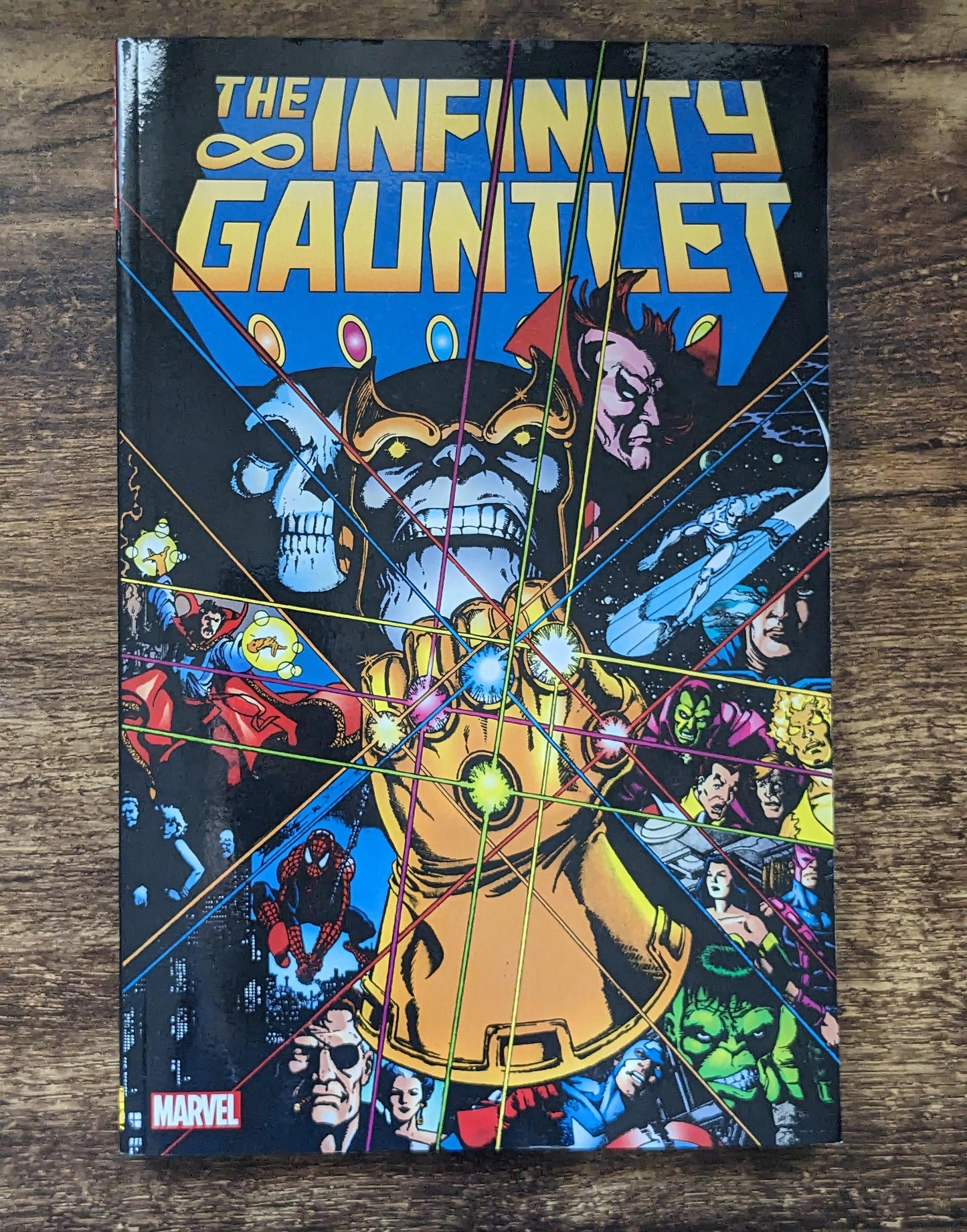 INFINITY GAUNTLET Marvel Paperback Anthology by Jim Starlin, Illustrated by George Perez and Ron Lim - Asylum Books