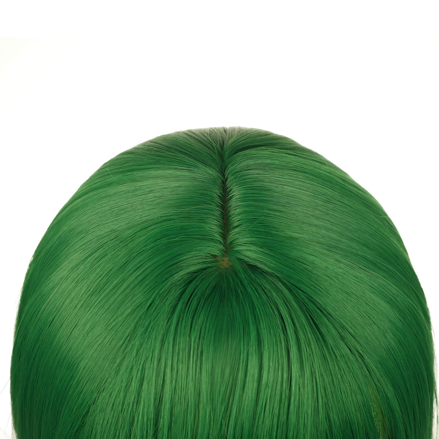 KELLY GREEN BOB 12in'' Wig Short Straight Wigs Bangs Natural Looking Synthetic Soft Headpiece for Halloween Costume, St Patricks, Party Gift - Asylum Books