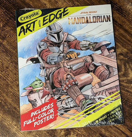 Mandalorian Star Wars - Activity Book with Poster (Crayola Art With Edge) - Asylum Books