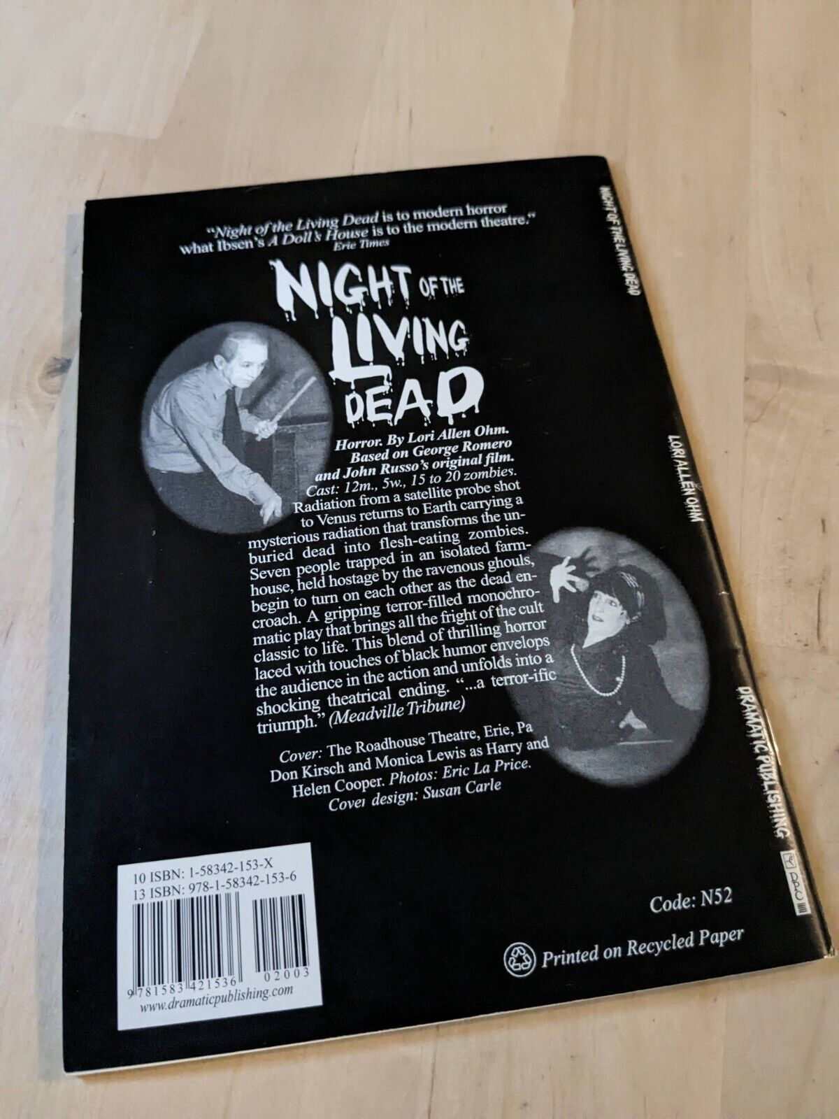 Night of the Living Dead (Theatrical Play Script) by Lori Allen Ohm from the George Romero/John Russo Film - Asylum Books