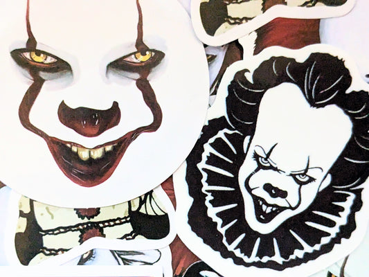 PENNYWISE the Clown Sticker Set (Stephen King's It) - Asylum Books