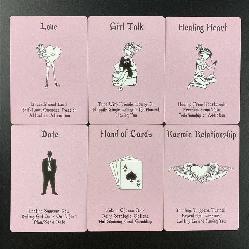 Pink Love Oracle Cards - Asylum Books