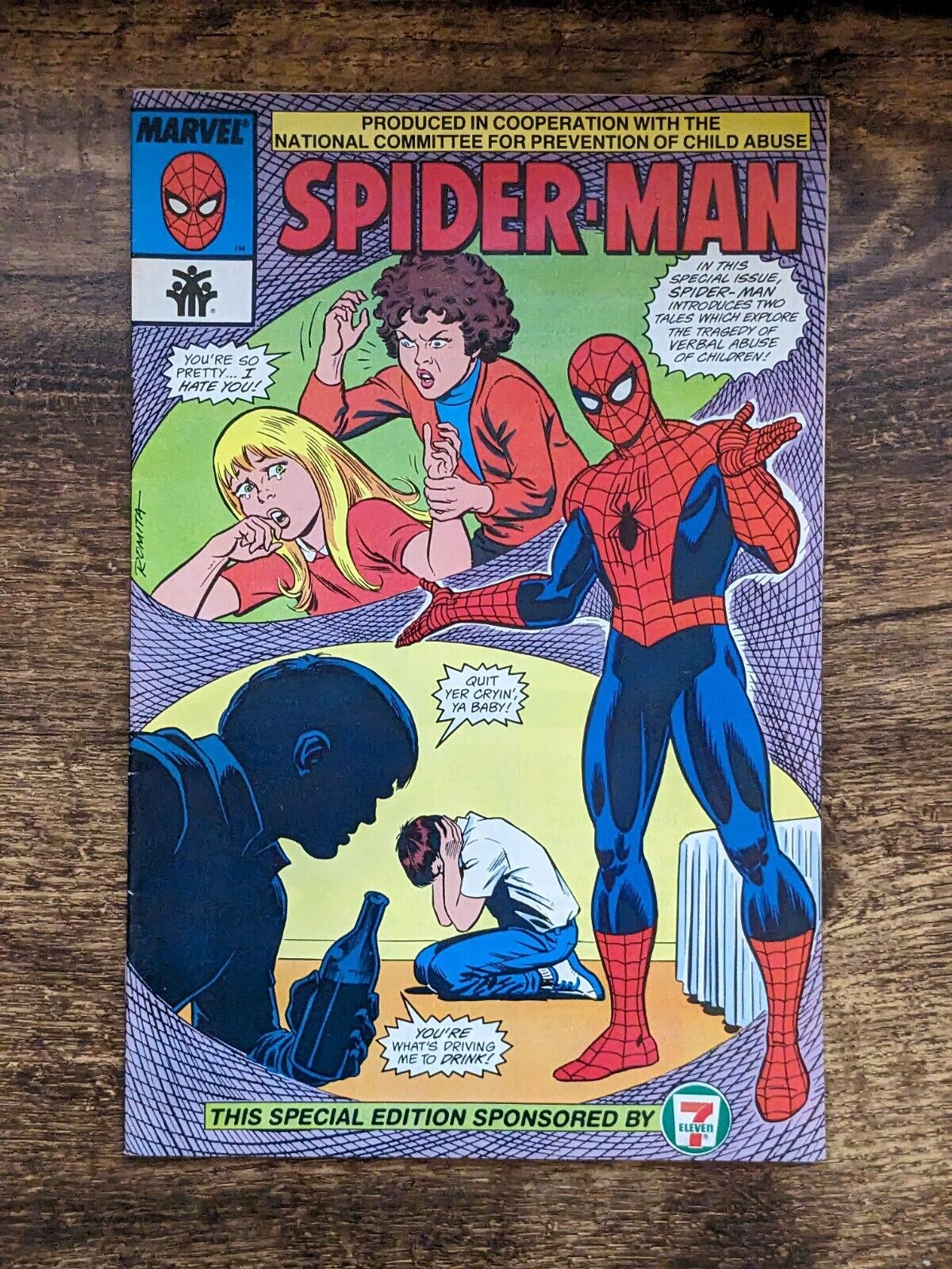 SPIDER-MAN SPECIAL EDITION 1987 Comic Book - Vintage Exclusive Against Child Abuse - Asylum Books